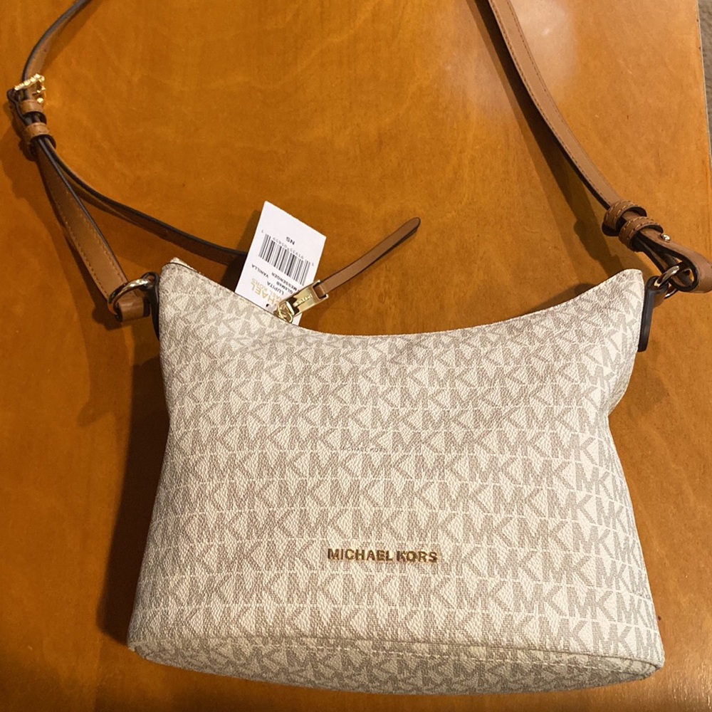 Michael Kors Lupita Vanilla Shoulder Bag NWT